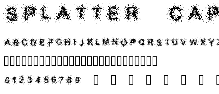 Splatter Caps font